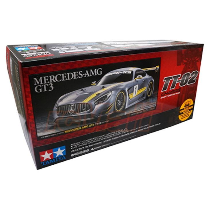 Tamiya TT-02 Mercedes-AMG GT3 1/10 – Coche RC 4WD
