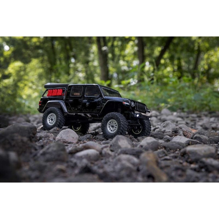 Axial SCX24 Jeep JT Gladiator 1/24 4WD Rock Crawler Brushed RTR Negro  Mini Crawler Realista