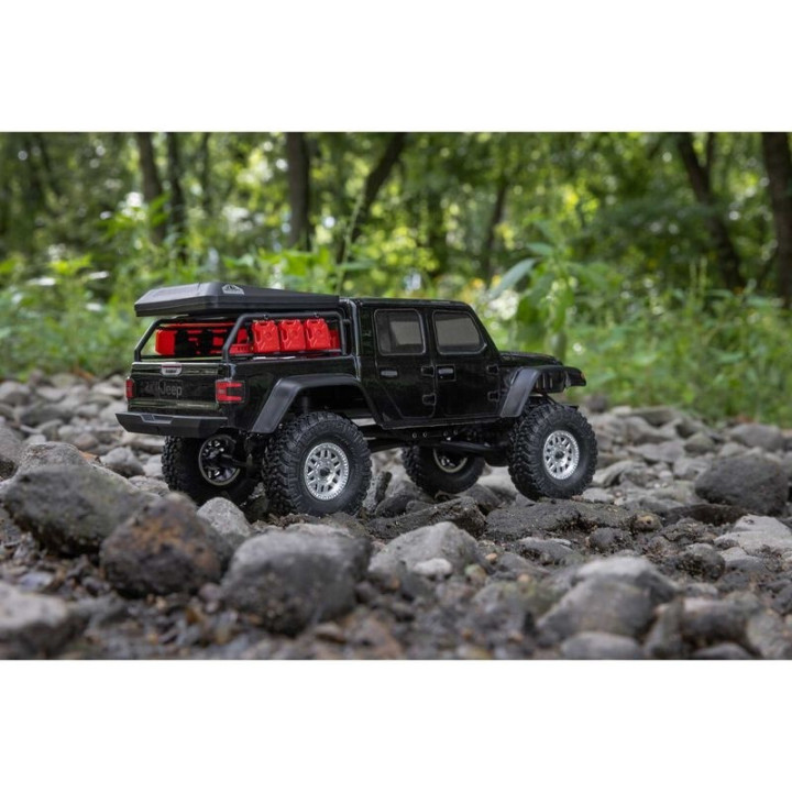 Axial SCX24 Jeep JT Gladiator 1/24 4WD Rock Crawler Brushed RTR Negro  Mini Crawler Realista