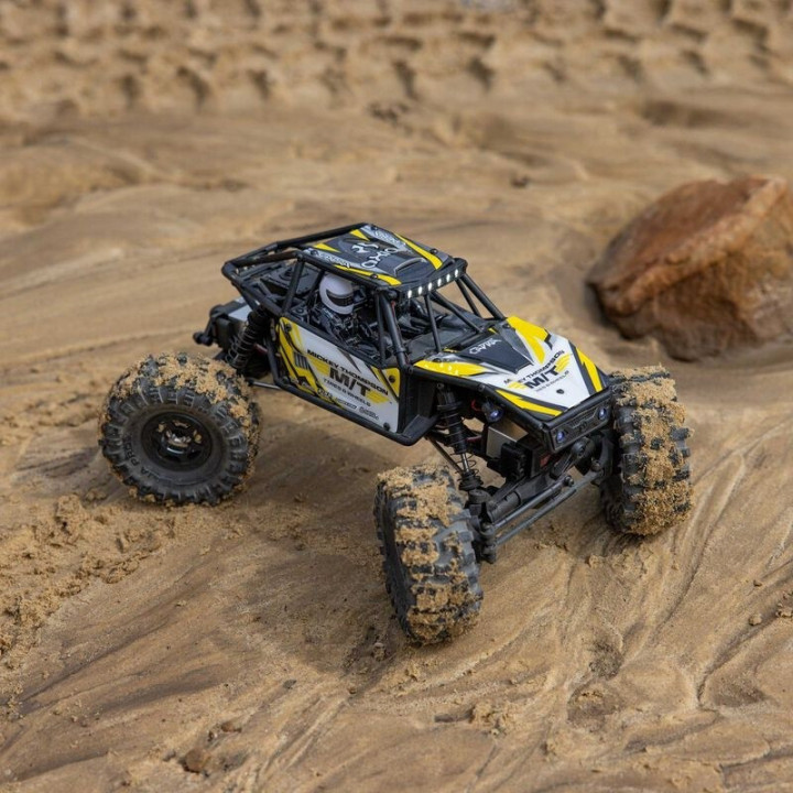 Axial UTB18 Capra Trail Buggy 1/18 4WD 4WS RTR Amarillo  Crawler de Alto Rendimiento
