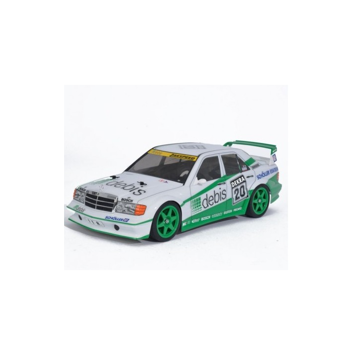 Carrocería Tamiya Mercedes 190 2.5 16 EVO2 "Debis" Zakspeed – Pintada y Detallada Profesionalmente