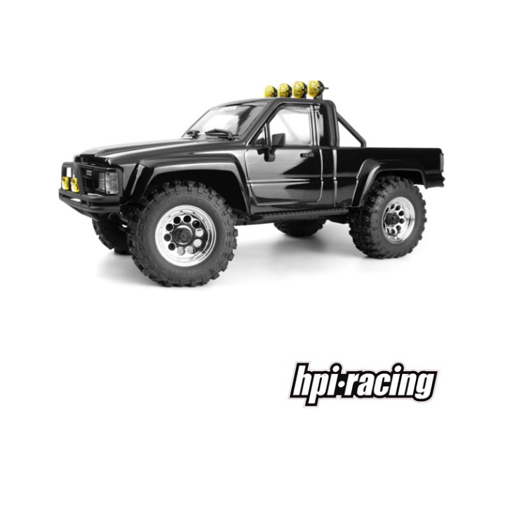 HPI Venture18 Flux 1985 Toyota Hilux SR5 Negro Escala 1/18 RTR 4WD