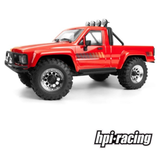 HPI Venture18 Flux 1985 Toyota Hilux SR5 Rojo Escala 1/18 RTR 4WD