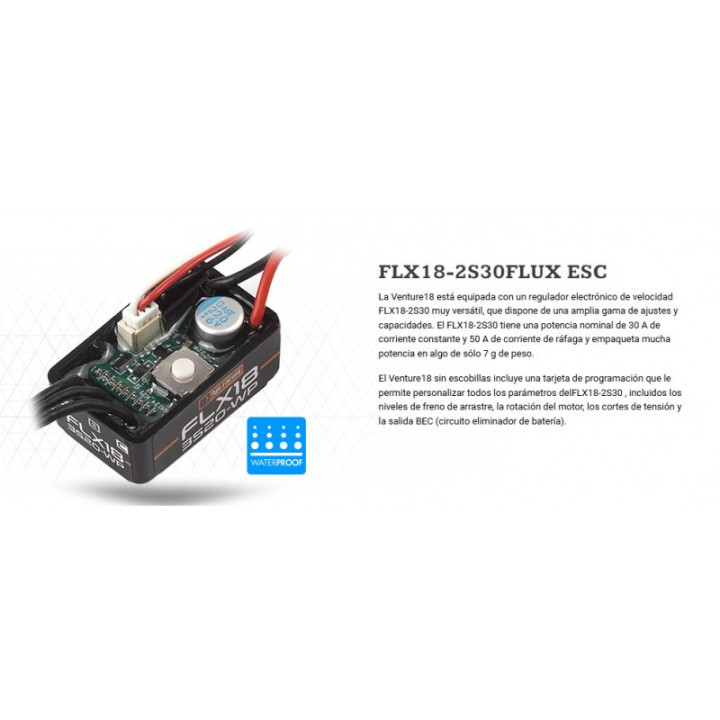 HPI Venture18 Flux 1985 Toyota Hilux SR5 Rojo Escala 1/18 RTR 4WD