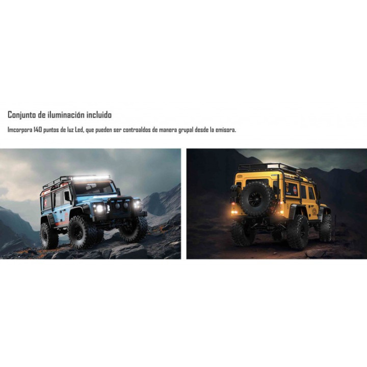 Land Rover Allrock H8H V2 Crawler Brushless 1:8 Azul