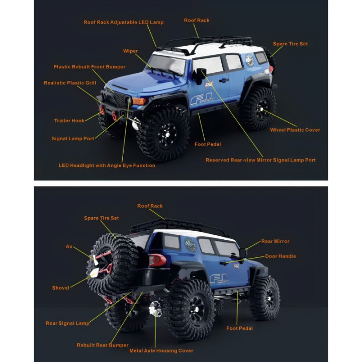 Desert Fox RGT 1:10 Waterproof Blue