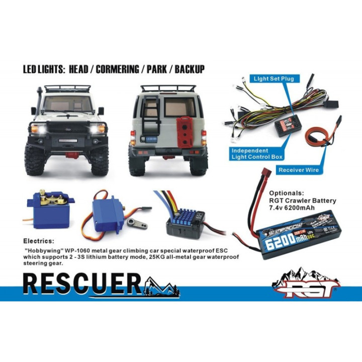 Rescuer RGT 1:10 Waterproof Black