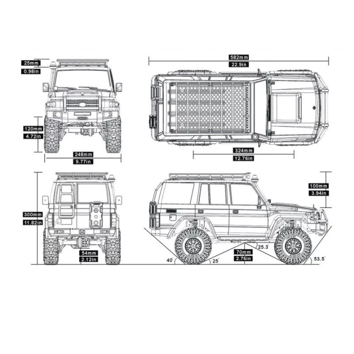 Rescuer RGT 1:10 Waterproof Grey