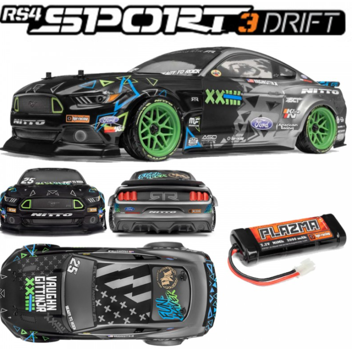 HPI RS4 Sport 3 Drift RTR Mustang Vaughn Gittin Jr. 1/10 RC
