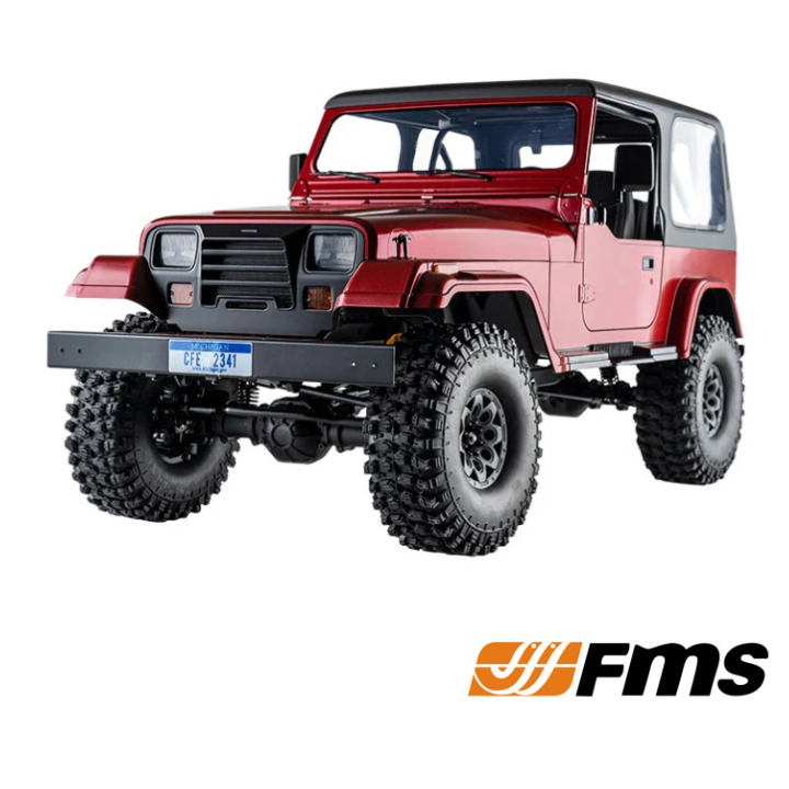 FMS 1:10 Mashigan RC Rock Crawler RS Rojo 4WD