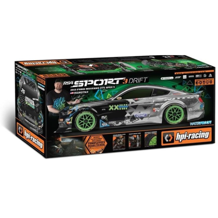HPI RS4 Sport 3 Drift RTR Mustang Vaughn Gittin Jr. 1/10 RC