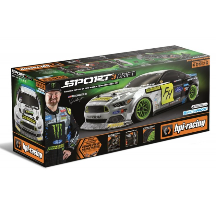 HPI RS4 Sport 3 Drift VGJR Fun Haver Mustang V2 1/10 RC