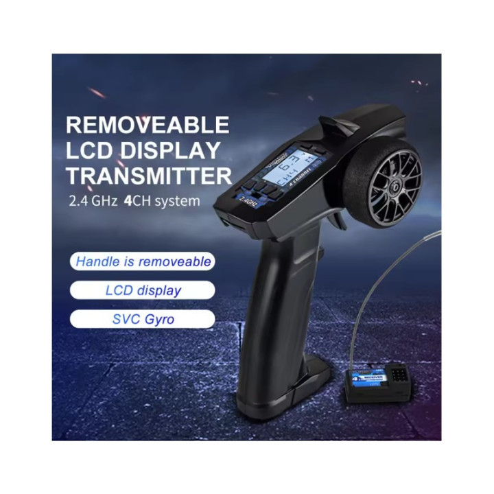 Turbo Racing P32 4CH LCD 2.4GHz Transmisor con Receptor RX41