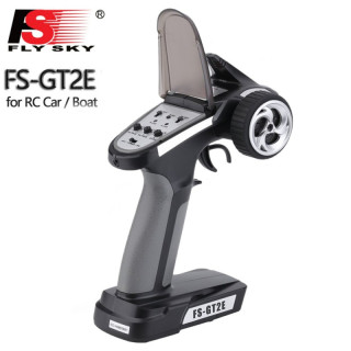 Fly Sky GT2E 2.4GHz - Transmisor RC 2 Canales para Coches y Mini Vehículos