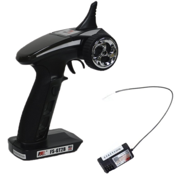 Fly Sky GT2B 2.4GHz con Receptor GR3E y Batería - Transmisor RC 3 Canales