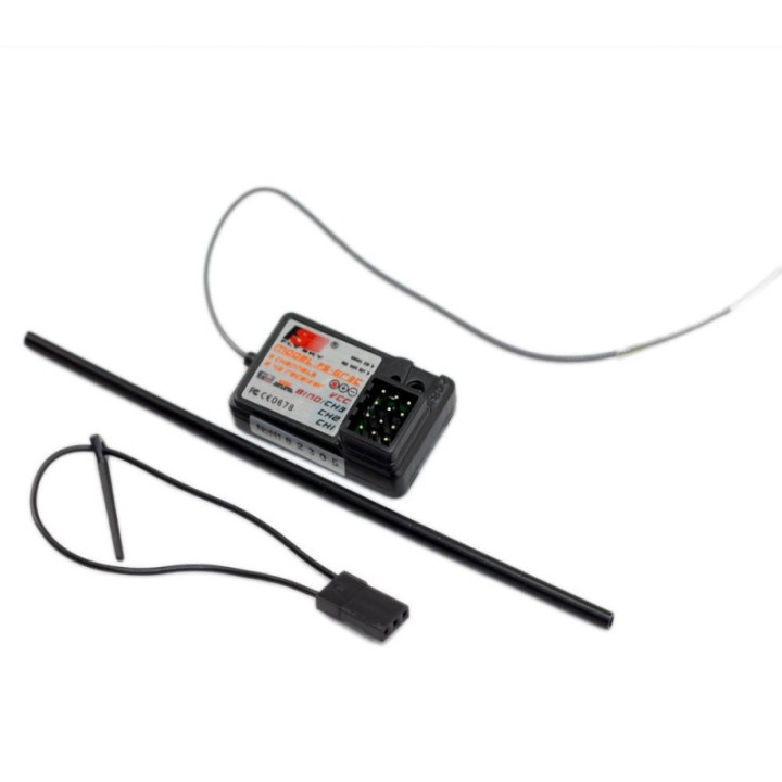 Fly Sky GT3C 2.4GHz Naranja - Transmisor RC 3 Canales con Receptor
