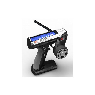 Fly Sky GT3C 2.4GHz Plata - Transmisor RC 3 Canales con Receptor
