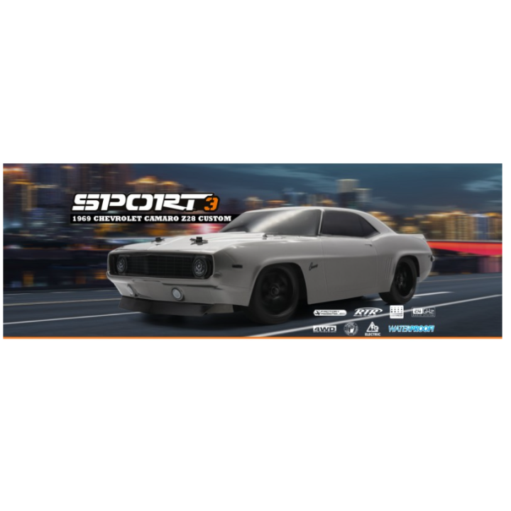 HPI RS4 Sport 3 1969 Chevrolet Camaro Z28 Custom 1/10 RC