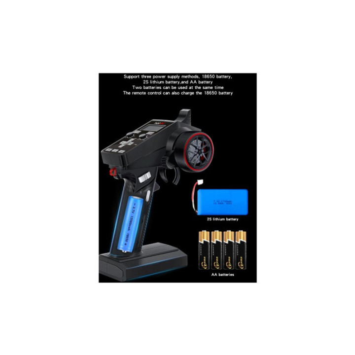HOT-RC CT-6A 2.4 GHz 6CH (F06A RX) - Transmisor y Receptor para Modelismo RC