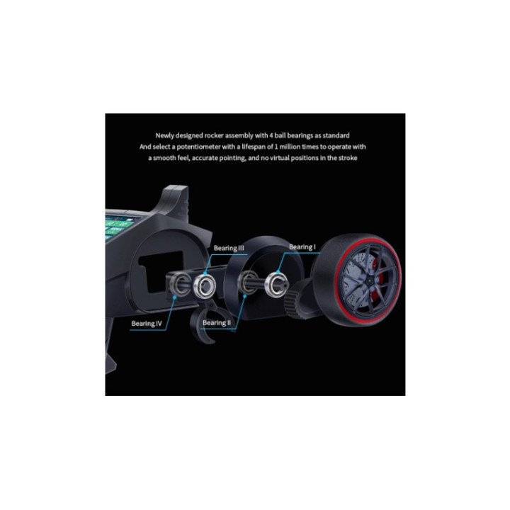 HOT-RC CT-8A 2.4 GHz 8CH (F08A RX) - Transmisor y Receptor para Modelismo RC