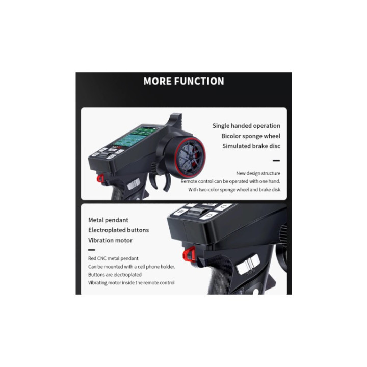 HOT-RC CT-8A 2.4 GHz 8CH (F08A RX) - Transmisor y Receptor para Modelismo RC