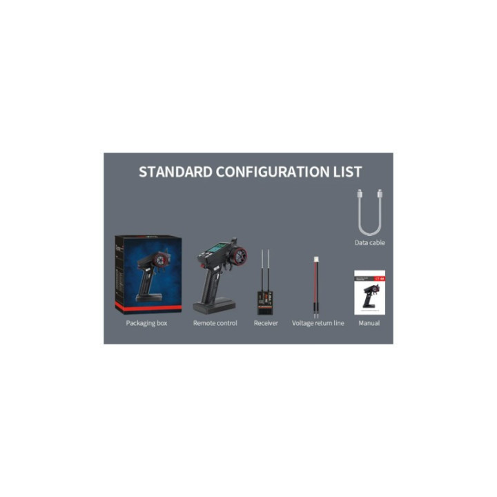 HOT-RC CT-8A 2.4 GHz 8CH (F08A RX) - Transmisor y Receptor para Modelismo RC