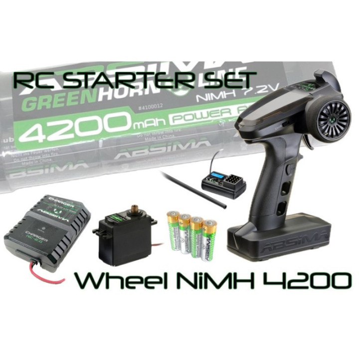 Absima RC Starter Set Wheel NiMH 4200