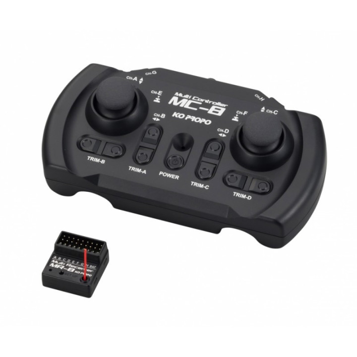 KO PROPO MC-8 2.4GHz MX-F TR Set con Receptor MR-8 para RC y Robótica