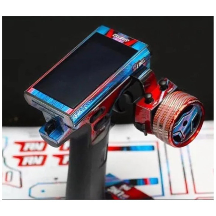 GWolves Volante de Aluminio Negro para Emisoras Futaba/FLY SKY – Personaliza tu Transmisor RC