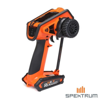 Spektrum DX6 Rugged 6 Canales DSMR Transmisor Solo – Edición Naranja