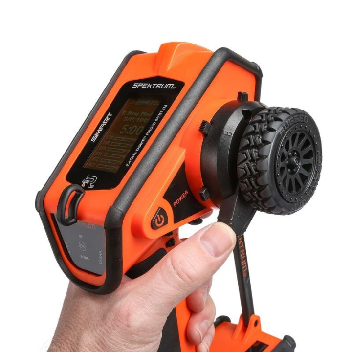 Spektrum DX6 Rugged 6 Canales DSMR Transmisor Solo – Edición Naranja
