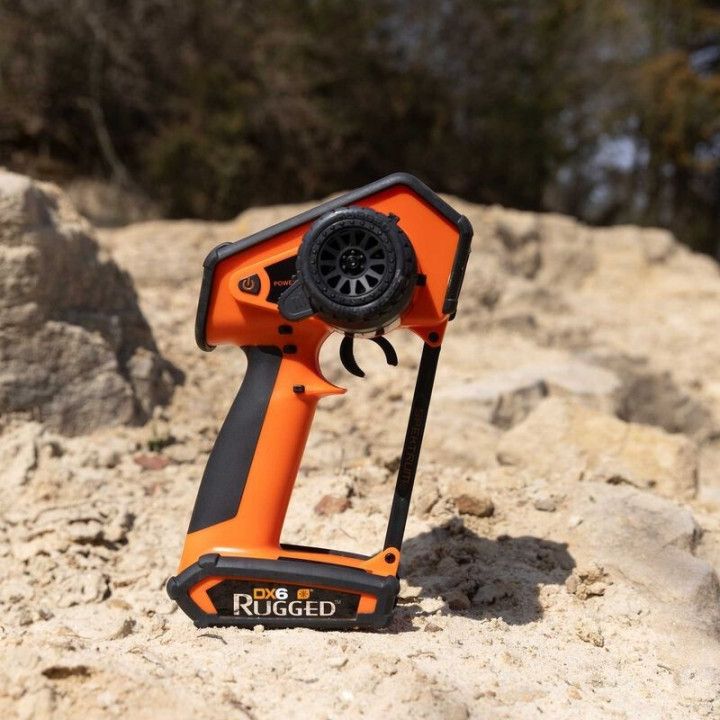 Spektrum DX6 Rugged 6 Canales DSMR Transmisor Solo – Edición Naranja