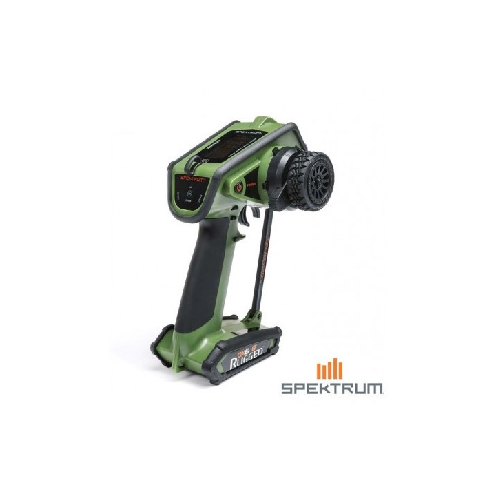 Spektrum DX6 Rugged 6 Canales DSMR Transmisor Solo – Edición Verde