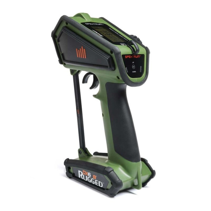 Spektrum DX6 Rugged 6 Canales DSMR Transmisor Solo – Edición Verde