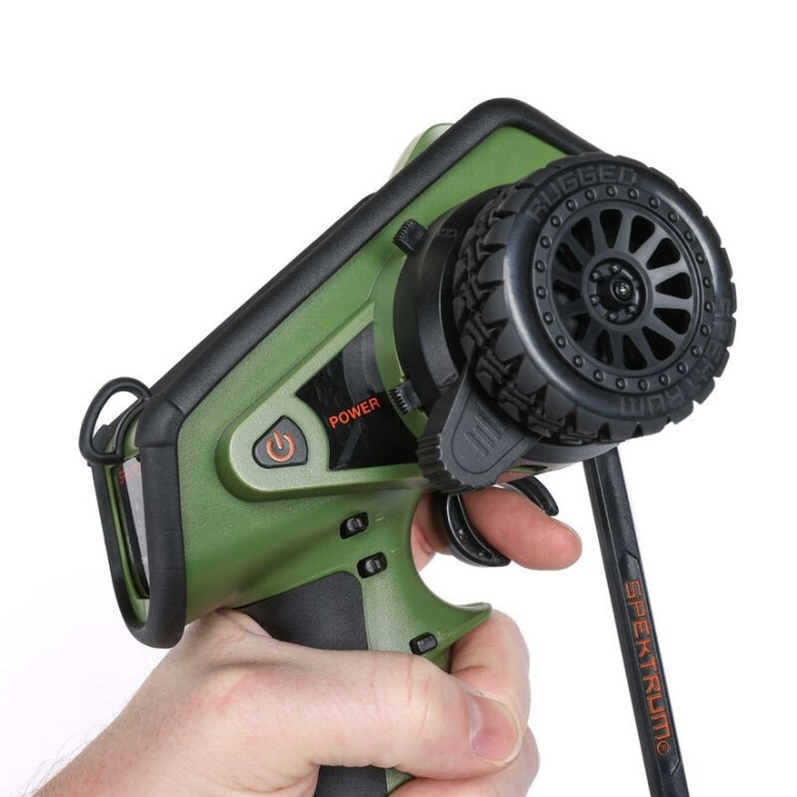 Spektrum DX6 Rugged 6 Canales DSMR Transmisor Solo – Edición Verde
