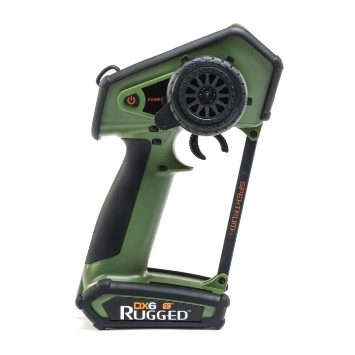 Spektrum DX6 Rugged 6 Canales DSMR Transmisor Solo – Edición Verde