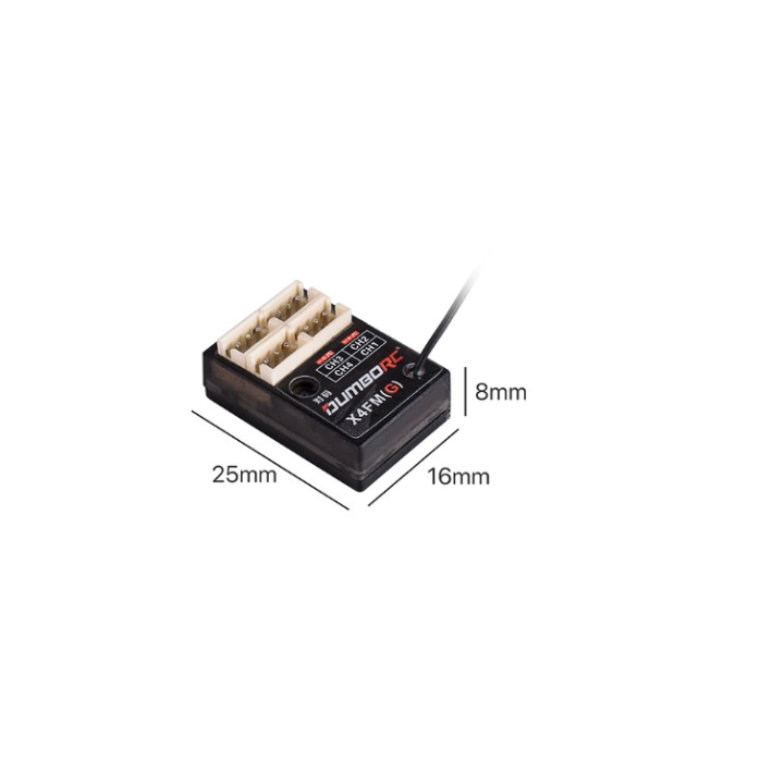 DUMBO RC X4FMG Receptor Micro con Giroscopio Integrado
