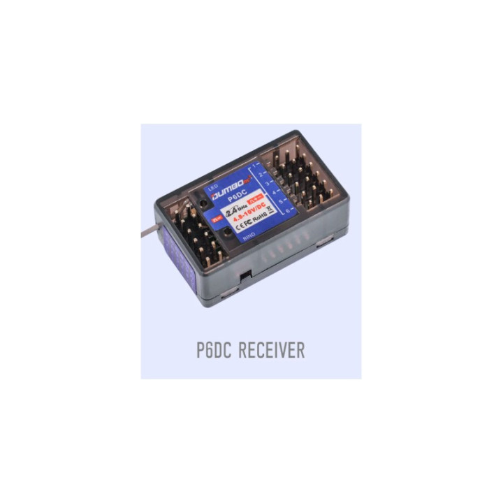 DUMBO RC P6DC Receptor 6CH (6 Canales) Alta Precisión RC