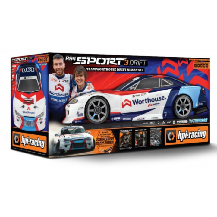 HPI RS4 Sport 3 Drift Team Worthouse Nissan Silvia S15 RTR 1/10 4WD | A Todo Nitro