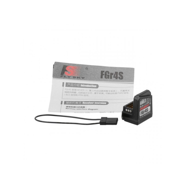 Flysky FGr4S V2 AFHDS3 Receptor 4 Canales 2.4GHz RC