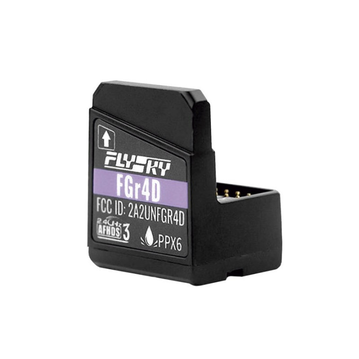 Flysky FGR4D Receptor 4 Canales 2.4GHz AFHDS 3A Sin Antena
