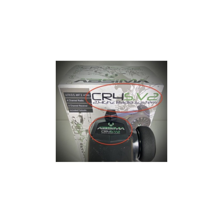 Absima R4WP V2 Micro Receptor 2.4GHz RC Compacto