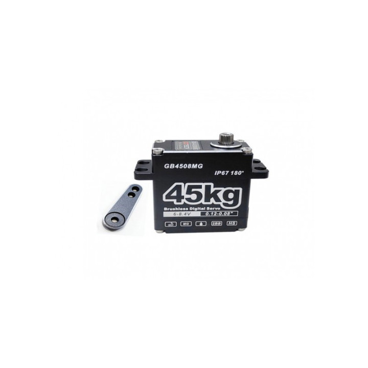 GoTeck GB4508MG Servo Brushless Digital 45kg 0.08s Metal Gear HV High Torque
