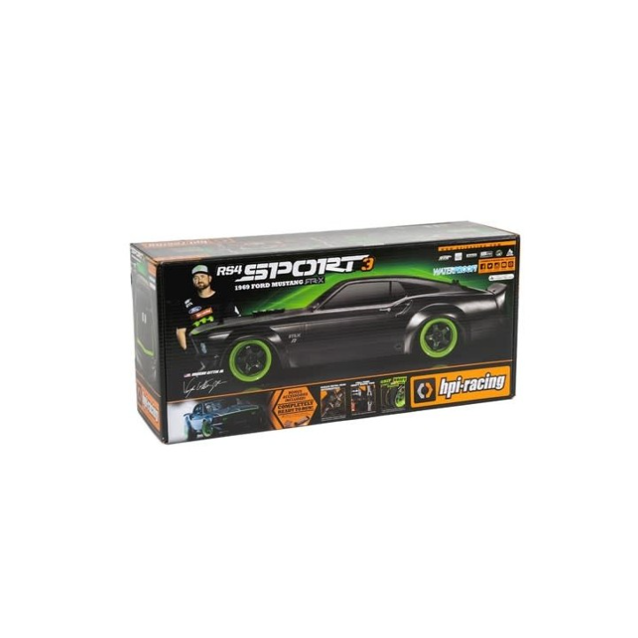 HPI RS4 Sport 3 1969 Ford Mustang RTR-X 1/10 4WD RTR | A Todo Nitro